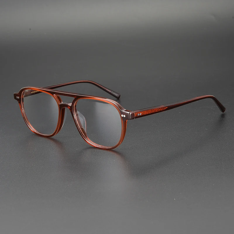 Caurspīdīgs Acetāts Brilles Rāmis Vīriešu, Sieviešu Vintage Optiskās Brilles Rāmji Recepšu Brilles Skaidrs, Briļļu Rāmja Gafas