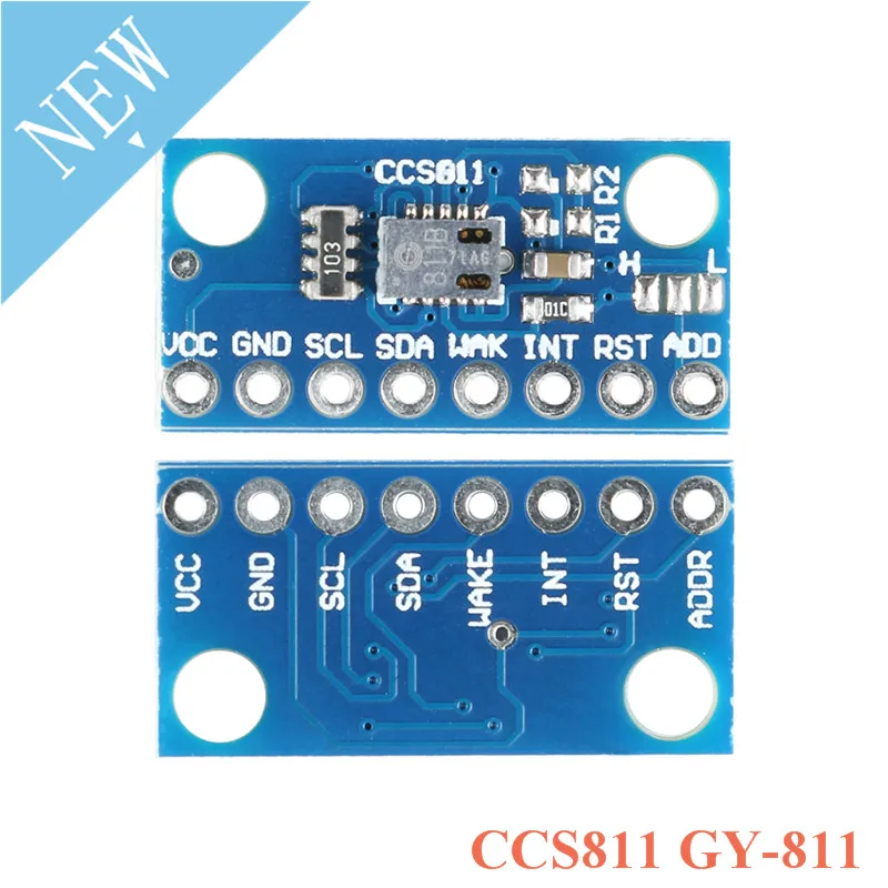 CCS811 GY-811 Sensora Modulis Gaisa Kvalitātes Skaitliskais Gāzes Sensori TVOC CO2 GY-CCS811 GY 811 Elektronisko DIY PCB Kuģa Arduino