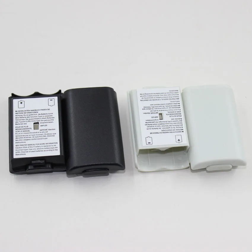 ChengHaoRan [100gab/ partija] Black & White pēc Izvēles Plastmasas Akumulatoru Baterijas Vāciņš Gadījumā Nomaiņa Xbox 360 Remonta Daļas