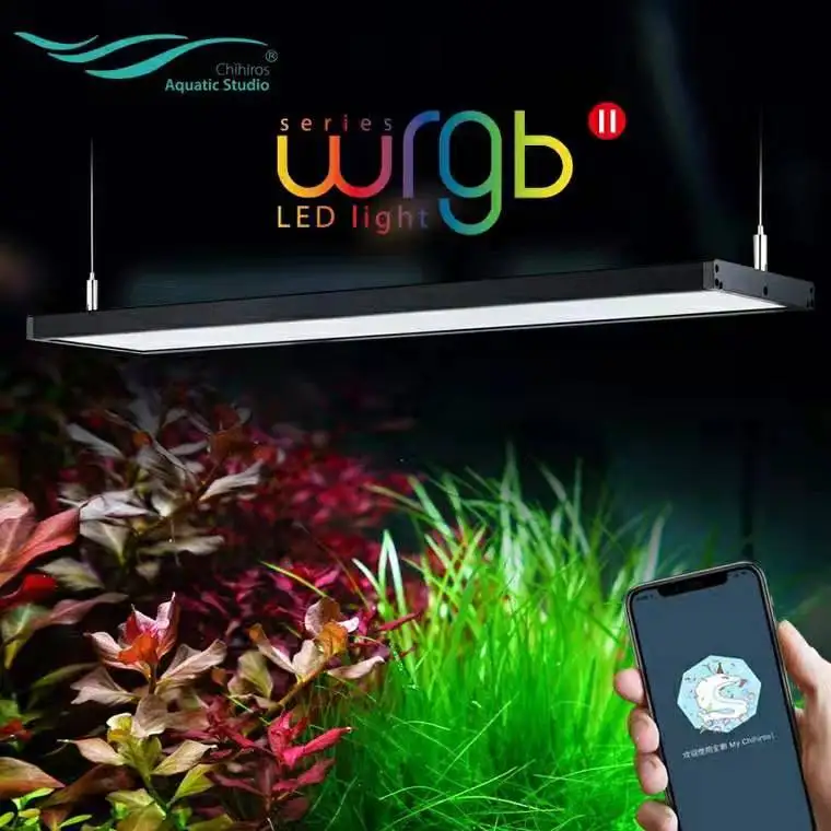 Chihiros WRGB II 2 LED Gaismas Iebūvēts Bluetooth APP Kontroles Akvāriju Ūdens Augu Akvāriju Apgaismojums
