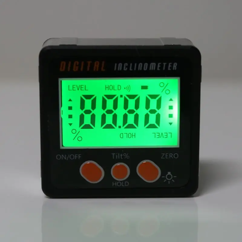 Digitālā Inclinometer Elektronisko Transportieris Alumīnija Sakausējuma Korpusa Konusveida Lodziņā Leņķa Platuma Mērītājs Mērīšanas rīks
