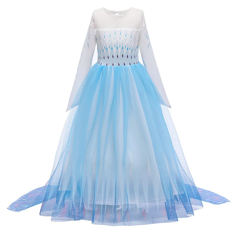 Disney Aisha Princese kleita jauns bērnu apģērbu Saldēti 2 Aisha Princese kleita, kostīms meitenēm, kuru linuma acs kleita