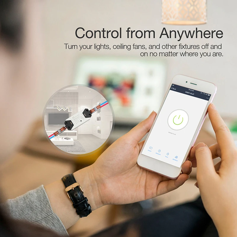 DIY WiFi Smart Gaismas Slēdzis Universālais Slēdzis Slēdzis Bezvadu Tālvadības pults Darbojas ar Alexa, Google Home Smart Home Automation
