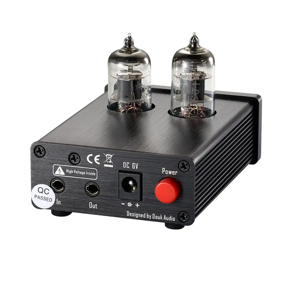 Douk Audio NS-10P Mini Vakuuma Cauruļu Preamp Trīskāršot, Bass Toņa Kontrole, Stereo Audio Preamplifier