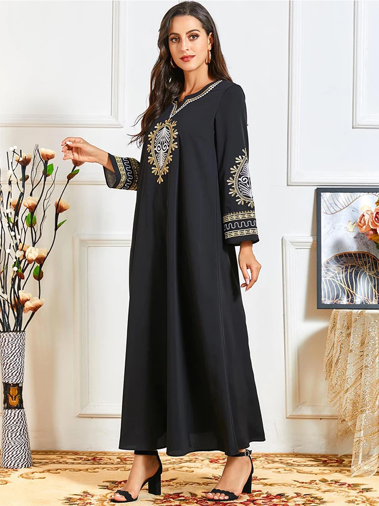 Drēbes Longue Musulman De Režīmā Femme Kaftan Marokas Dubaija Abaya Musulmaņu Kleita, Hijab Turcija Kleitas Abayas Sievietēm Vestidos Omāna