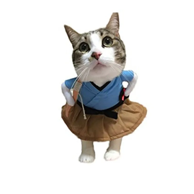 Funny Kaķis Kostīmu Vienotu Uzvalks Kaķu Apģērbu Kostīmu Kucēns Drēbes Mērci Uzvalks Puse Apģērbu Kaķis Cosplay Drēbes