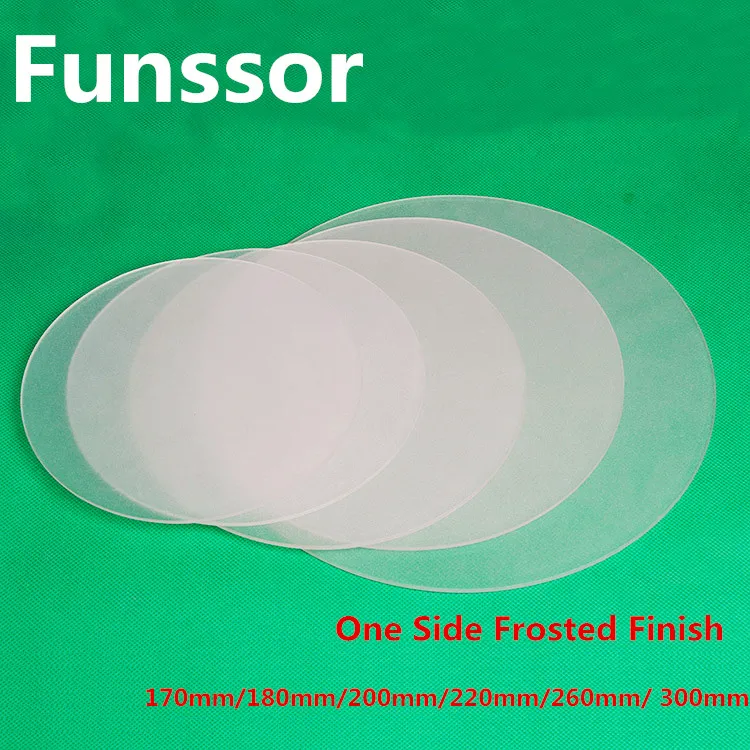Funssor 3D printeri, Apaļas Formas matēta borsilikāta stikla pamatnes Diametrs 170mm/180 mm/200 mm/220mm/260mm/ 300mm