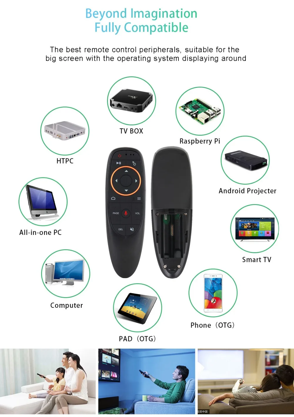 G10 Balss Gaisa Pele 2,4 GHz Bezvadu Balss Tālvadības pults (IS) Mācību 6-ass Žiroskops Google Voice Search Android TV Box PC