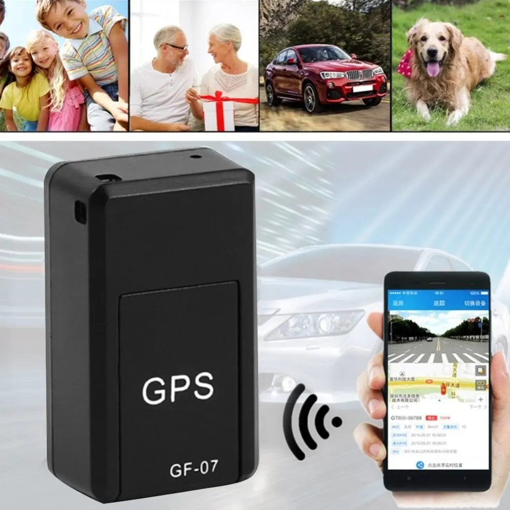 GF07 2G GSM Mini 32G Auto LBS Tracker Magnētisko Transportlīdzekļa GPS atrašanās vietas Anti-Zaudēja Ierakstu Izsekošanas Ierīce Balss Kontroles Anti-theft
