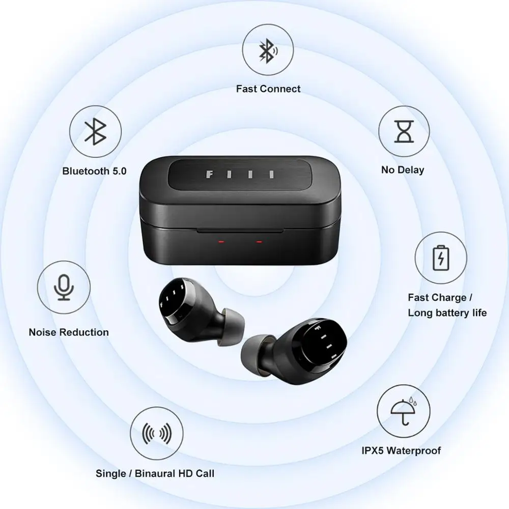 Globālo Versiju Youpin FIIL T1X Bluetooth 5.0 Austiņas Taisnība Bezvadu Sporta Earbuds Austiņas Trokšņu Samazināšanas Ar Mic Touch Kontroli