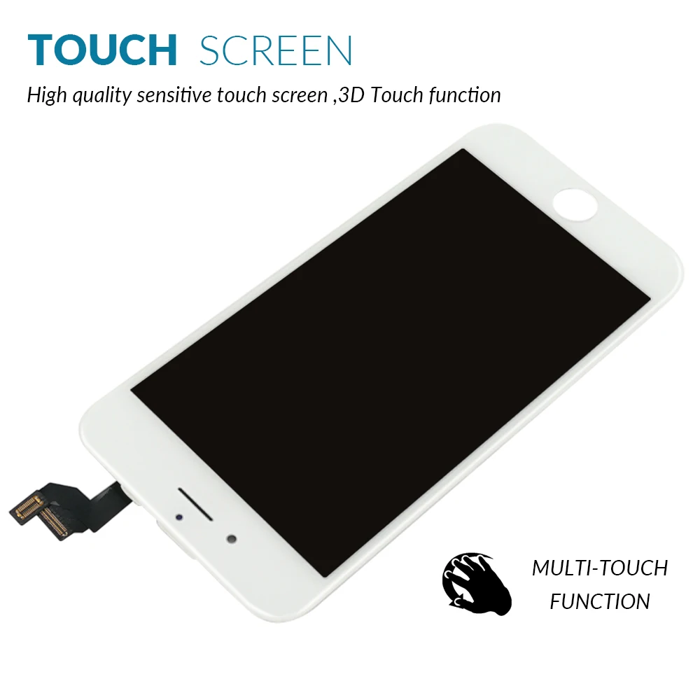 Grade AAA LCD Ekrāns iPhone 5S 6S 6 7 8 Plus LCD + Touch Screen Nomaiņa iPhone XR-X XS MAX Ecran Pantalla