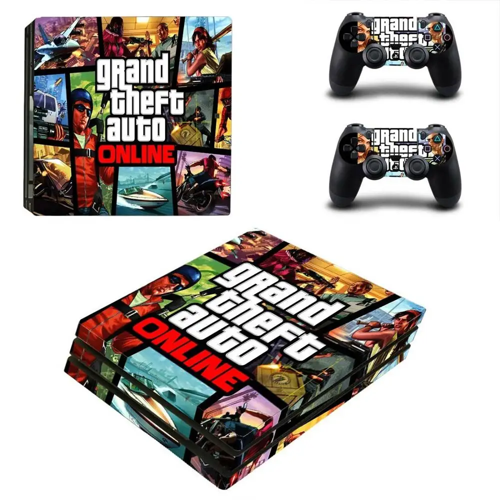 Grand Theft Auto V GTA 5 PS4 Pro Uzlīme Play station 4 Ādas Uzlīmes Uzlīmes PlayStation 4 PS4 Pro Konsoles & Kontrolieris Ādas