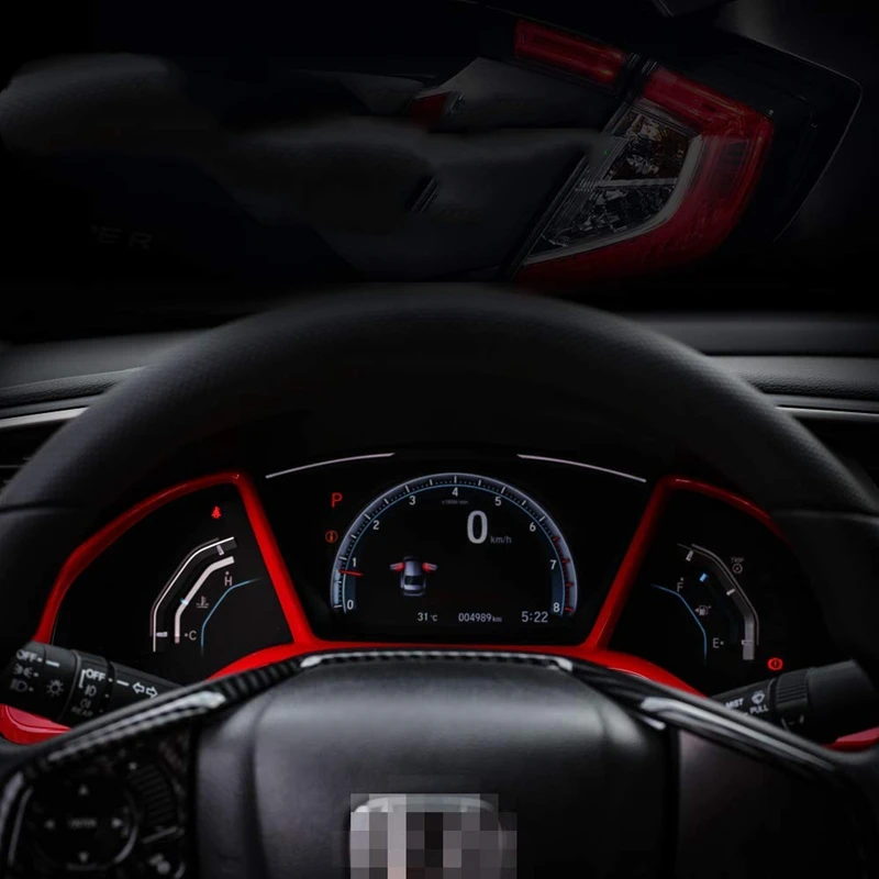 Honda 10. Civic 2019 2020 2018 2017 2016 Auto Domuzīme Kuģa Instrumentu Panelis Paneļa Apdare nosedzošais ietvars Interjera Liešanas Acces