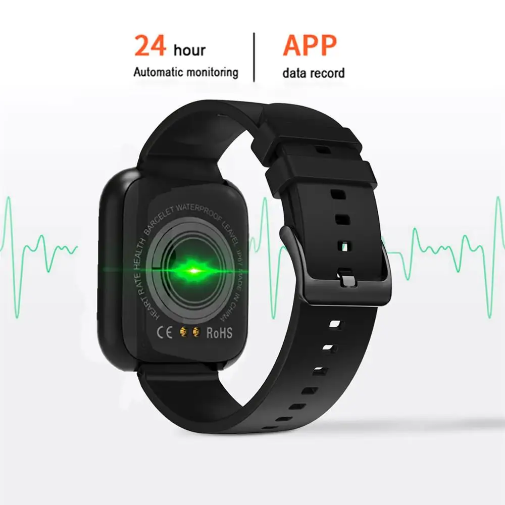 I5 Smart Skatīties Bluetooth Touch Screen Smartwatch Sports Fitness Ūdensizturīgs Vīriešu, Sieviešu Pulksteņi Asinsspiediens, Sirds Ritma Monitors