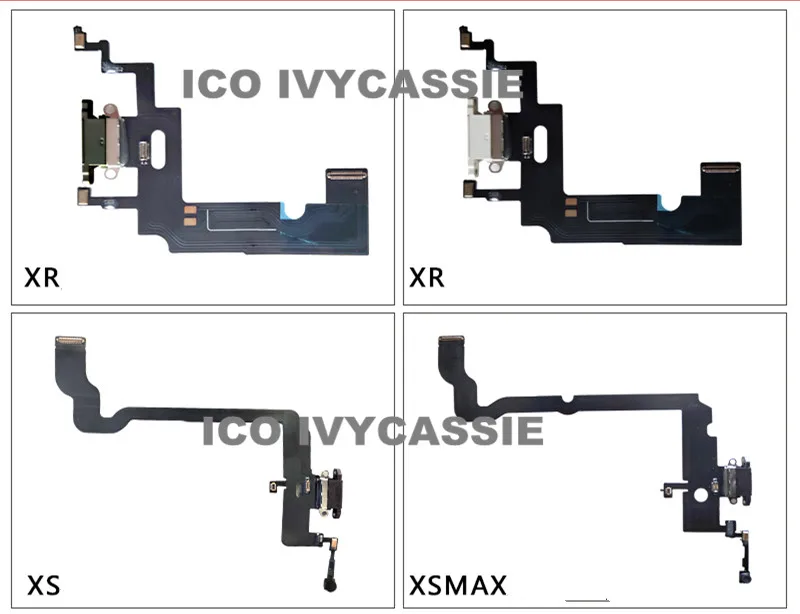 IPhone XS XR XS MAX Lādētāju Flex Kabelis USB Charging Dock Connector Flex Lenti, Mikrofona, Audio Austiņu Ligzda MIC Flex