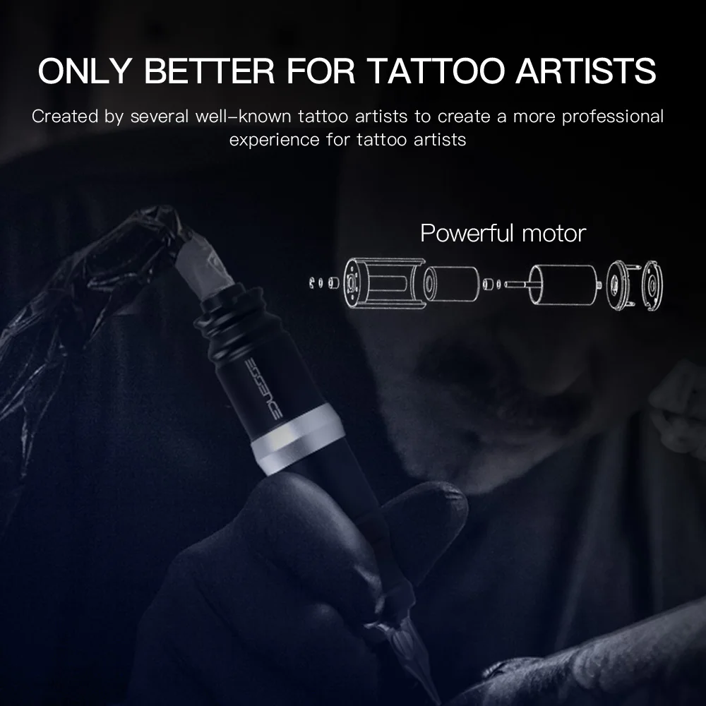 Jaunas Profesionālās Rotācijas Pildspalvu Tetovējums Mašīna Pastāvīgu Aplauzums Mašīna Odere Un Ēnojumu Studio Piederumi