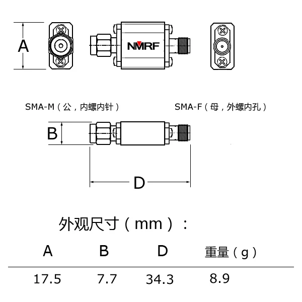 JAUNI 1GAB 2.4 GHz 2450MHz RF koaksiālie bandpass filtrs/ SMA par WiFi un Bluetooth Signālu Zigbee