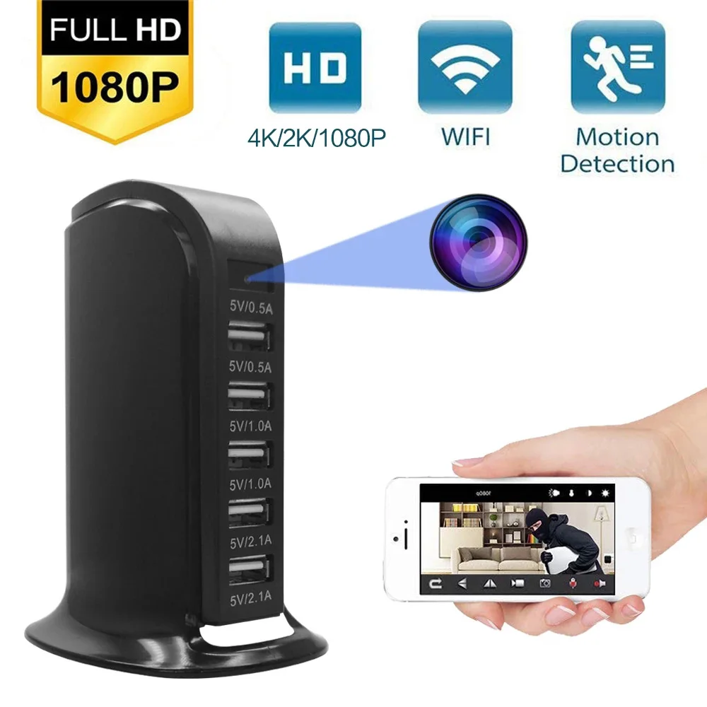 Jauns Mini Wifi Lādētāju, Kameras 1080P Mikro Videokamera Kustības Atklāt DV DVR Reģistratoru Small home Security Cam Atbalsta 128GB TF Kartes
