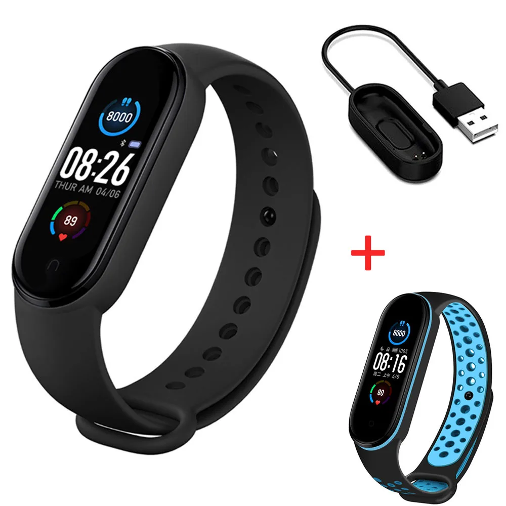 Jaunā M5 Smart Joslā Sirdsdarbību, asinsspiedienu Veselības Ūdensnecaurlaidīgas Smart pulksteņi M5 Band Bluetooth skatīties Impulsa lentes Fitnesa Tracker