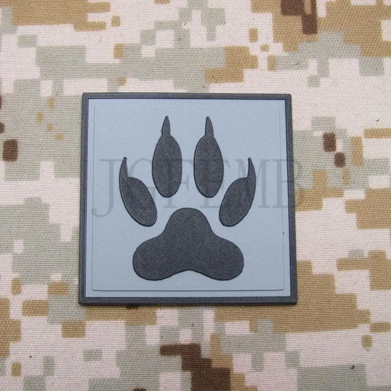 K9 Suņu ķepu Morāli taktiskā militārā 3D PVC plāksteris