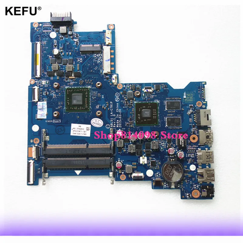 KEFU Augstas Kvalitātes Portatīvo datoru Mātesplati Par HP Notebook 15-AF Sērijas ABL51 LA-C781P 813971-501 Ar A8-7410 CPU R5M330 2 GB GPU