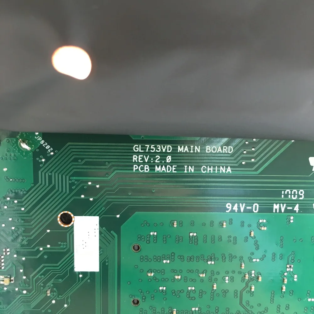 KEFU Portatīvo datoru mātesplati par ASUS ROG GL753VD sākotnējā mainboard I7-7700HQ GTX1050M-4G
