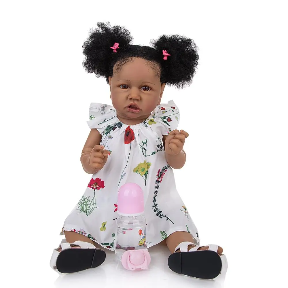 KUKADOLL 57CM Atdzimis Bērnu Lelle Pilna Ķermeņa Leļļu Atdzimis Babie Meitene 2020. gadam Mazulis Ziemassvētku dāvana Dzimšanas dienā, Dāvana rotaļu biedrs,