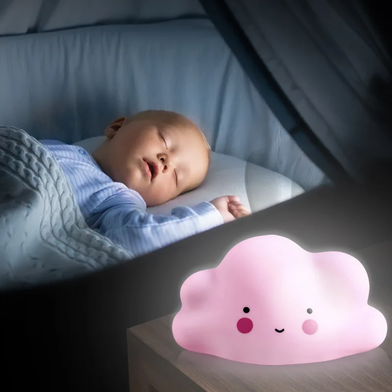 LED Creative cloud zvaigžņu mēness-saules Nightlight bērnu bērnu barošanas apdare dāvanu nakts lampas pasaku istaba mājās, kāzu telpu