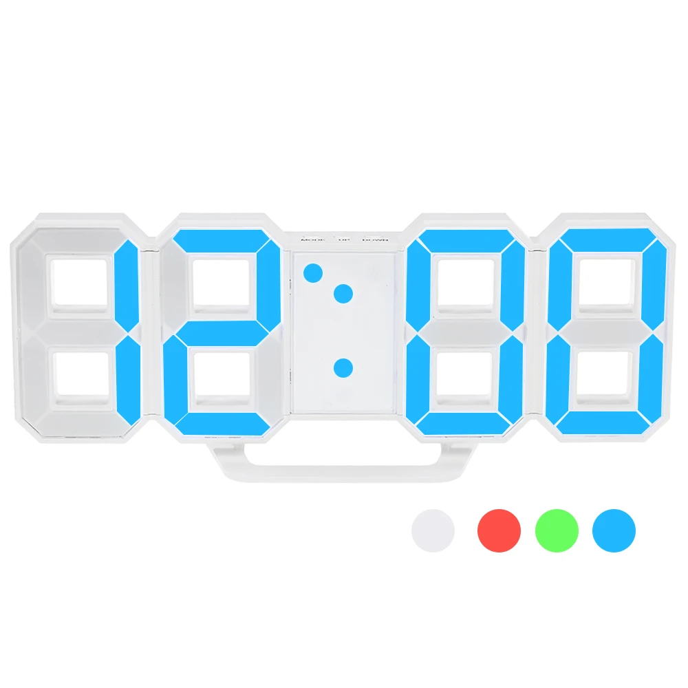 LED Digitālā Sienas Pulkstenis 12H/24H pulkstenis Ar Modinātāja un Snaudas Funkciju, Regulējams Spilgtums Sienas Skatīties viesistabā