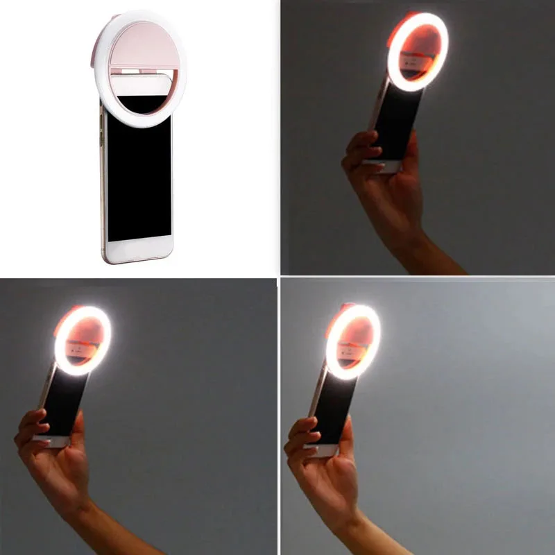 LED Selfie Gredzenu Gaismas mobilo tālruņu Papildu Apgaismojums Selfie Uzlabot Aizpildīt Gaismas Kārta Selfie Lukturīti Grims