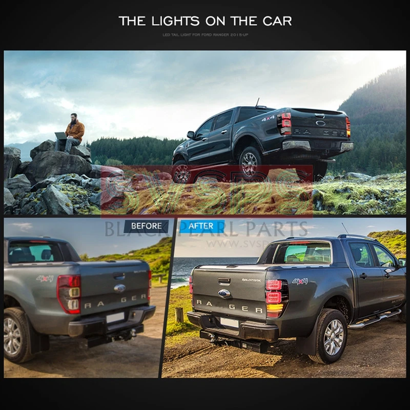 LeftRight LED Aizmugurējie Lukturi Enerģijas Taupīšanas Aizmugures Gaismas Lampa Ford Ranger Raptor T6 T7 PX MK1 MK2 Wildtrak 2012-2018