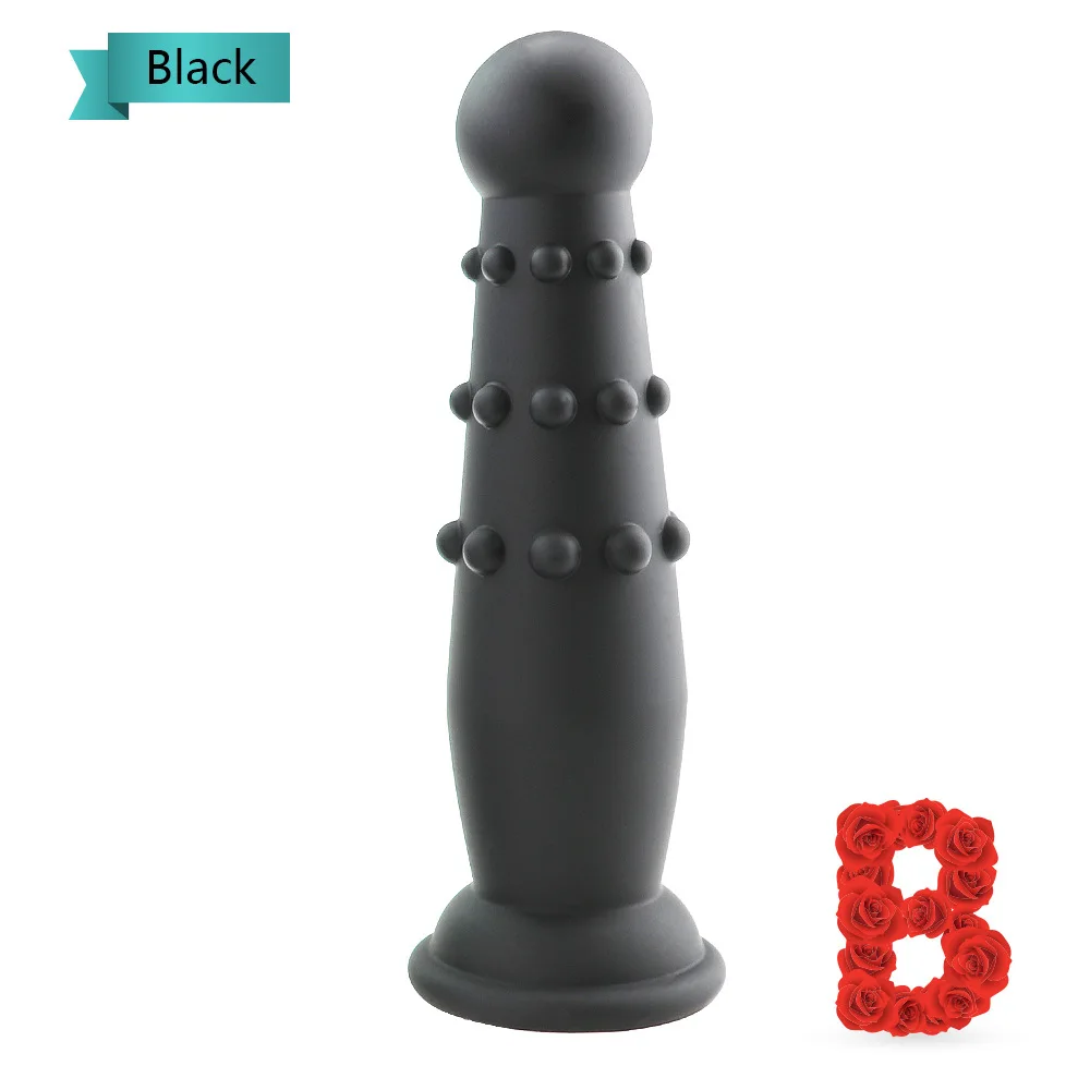 Liela izmēra spēcīgu iesūkšanas silikona anālais butt plug lodītes stimulācijas bumbu dildo prostatas masāža dzimumlocekļa viltus G spot Seksa rotaļlietu