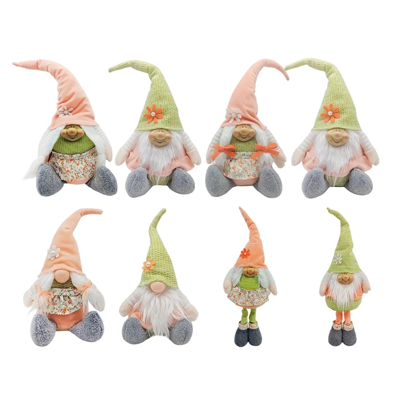 Lieldienu Zaķis Gnome Pavasara Brīvdienu Mājas Plīša Apdare Roku Darbs Trušu Zviedrijas Tomte Elf Rotājumi