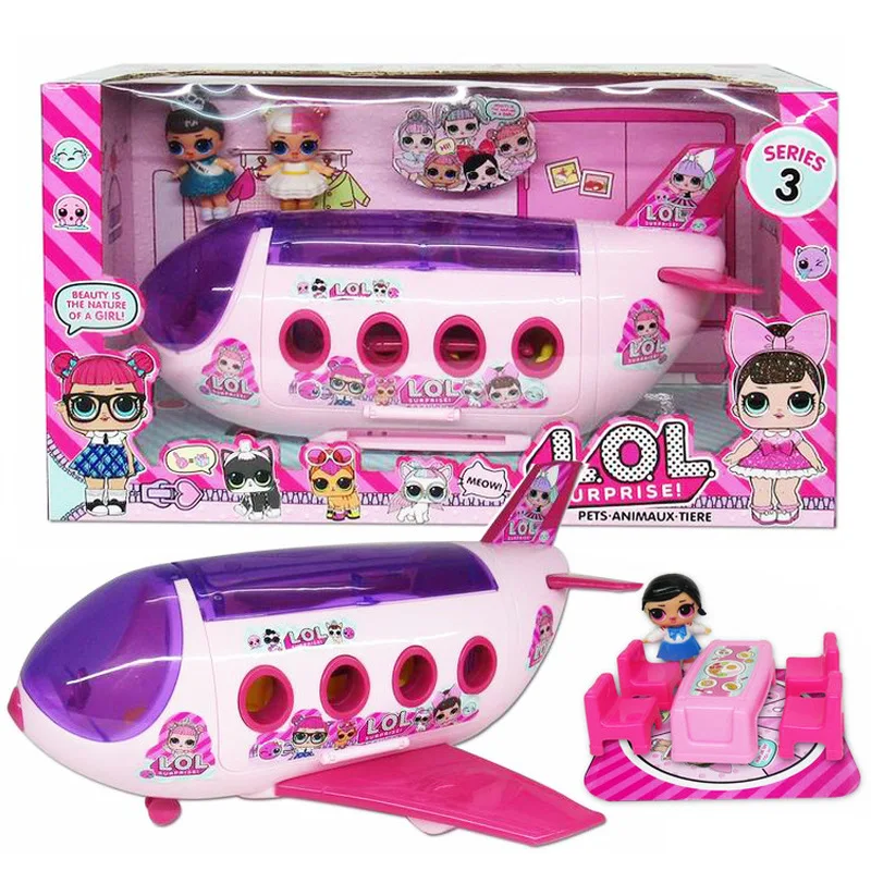 LOL Pārsteigums Lelles Uzstādīt Lidmašīnas Piknika saldējums Auto Slaidu Somā Villa Rīcības Attēls Lol Lelles Rotaļlietas Meitenēm Dzimšanas dienas Dāvanas