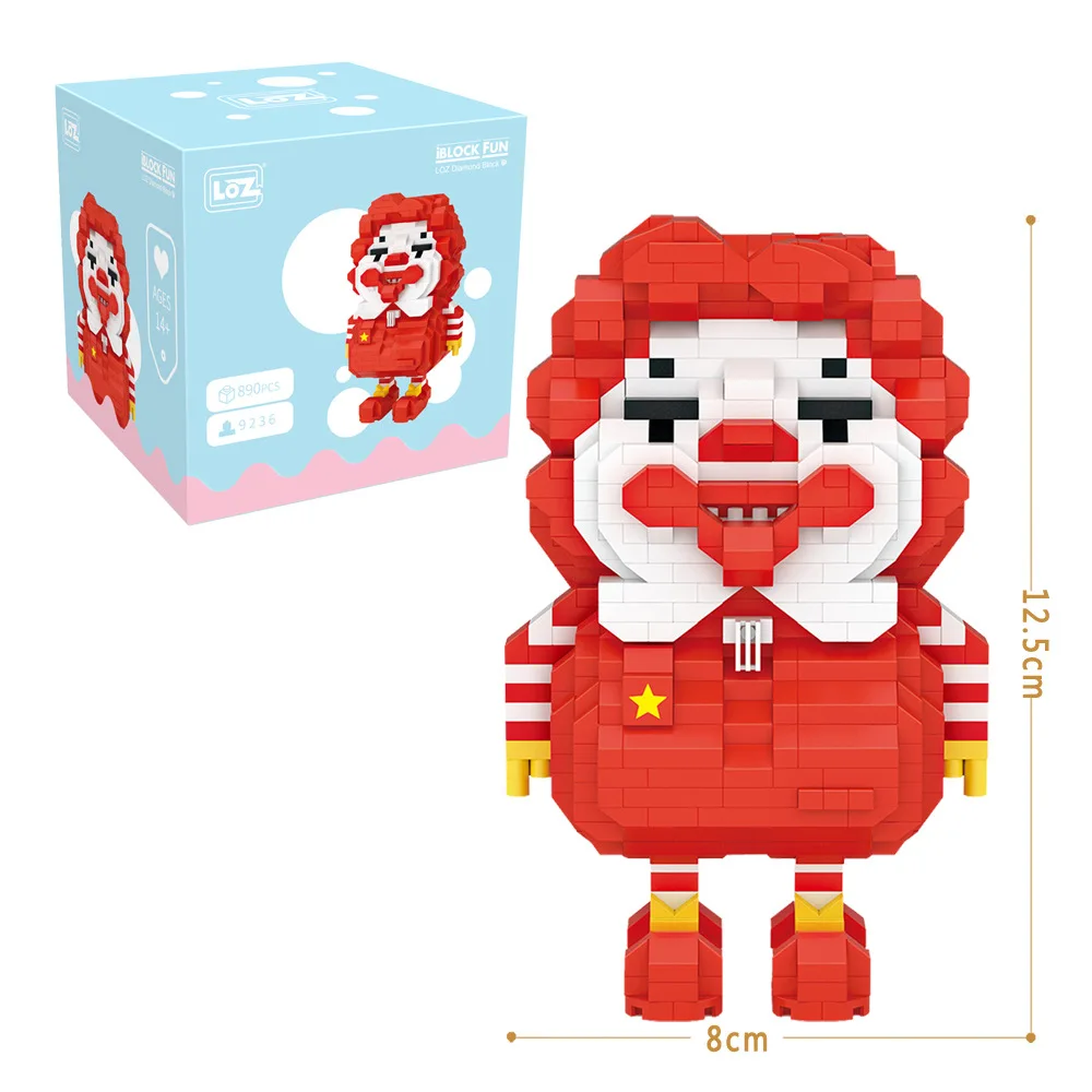 LOZ Mini Bloki Karikatūra Ķieģeļi Bērniem Rotaļlieta kāmis Mazu Anime Dzīvnieku Modelis, Bērnu Izglītības Dāvanas Meitenēm Klāt