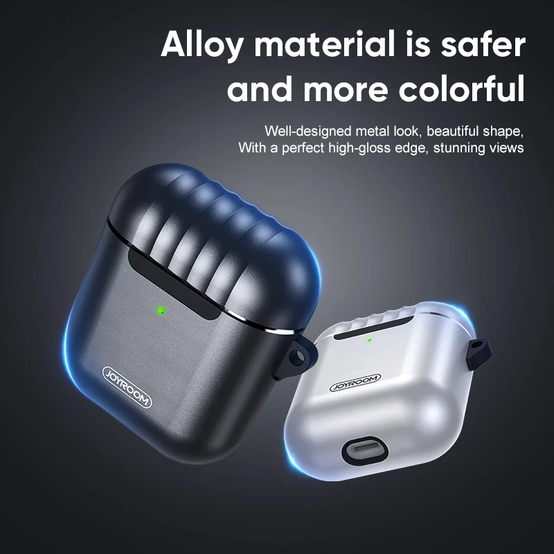 Luksusa Metāla Gadījumos Apple Airpods 1 2 Aizsardzības Bluetooth Bezvadu Austiņas Vāks Apple Gaisa Pākstis Uzlādes Lodziņā Āķis Somas