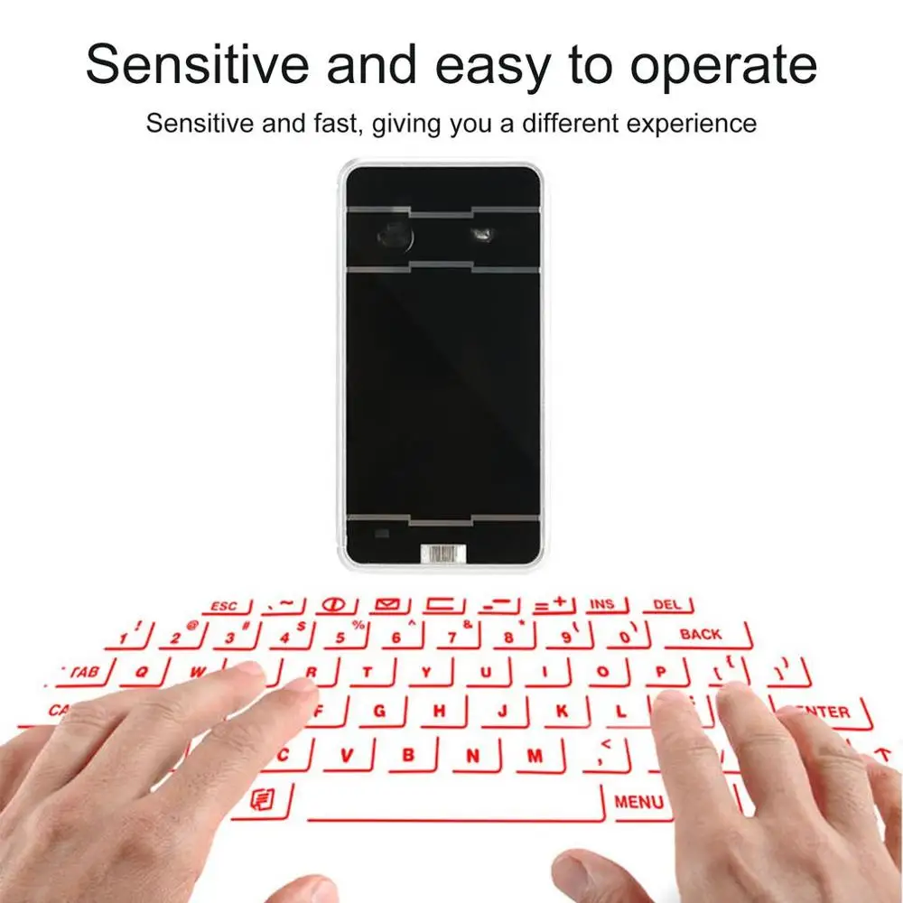 Lāzera Mini Tastatūru Bezvadu Virtuālās Projekcijas tastatūra Portatīvo Iphone, Android Smart Tālrunis, Tablete PC, Notebook