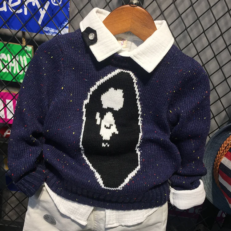 Līdz 2018. Gada Pavasarī Jauno Bērnu Treniņtērpi Modes Zēnu Džemperi Džemperi Bērniem Jaciņa Mētelis Topi Bērnu Adīšanas Drukāšanas Drēbes