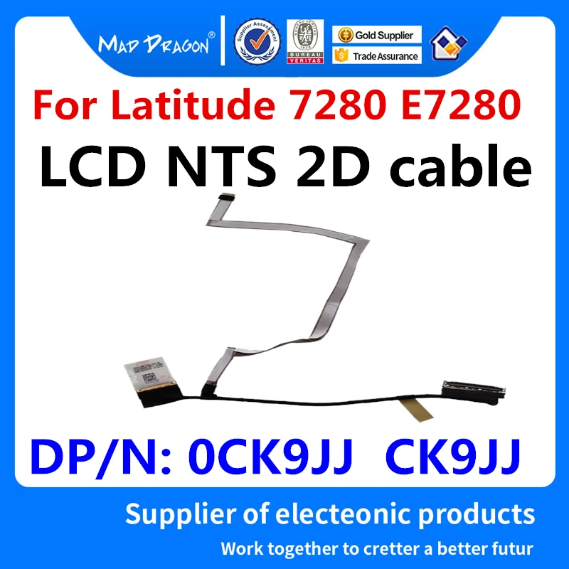 MAD PŪĶIS Zīmola Klēpjdatoru jaunu LCD EDP KABELI LCD NTS 2D kabelis Dell Latitude 7280 E7280 CAZ10 LCD kabelis DC02C00E000 0CK9JJ CK9JJ