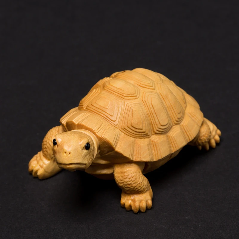 Mazais Bruņurupucis Skulptūru Boxwood Griešanai Naudu Bruņurupucis Miniatūras Radošo Masīvkoka Dzīves Telpu Dekorēšana Griešanai Laivas Rotājumu