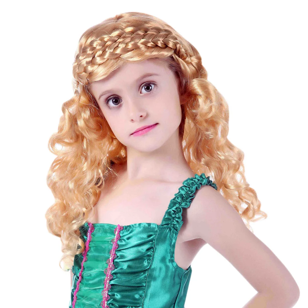 Meitenes Elsa Parūka Bērniem Meitene Anna Saģērbt Cosplay Matu Bize Sirēna Princese Iedomātā Grims Cepures Halloween Party Aksesuāri