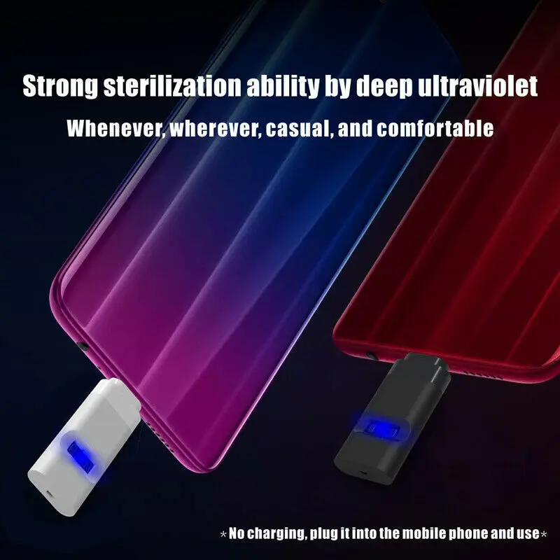 Mini Mobilo Telefonu, Dezinfekcijas Gaismas UVC LED UV Sterilizer Gaismas Sterilizer UV Lampas UV Sanitizer Dezinfekcijas Lampas Sterilizer
