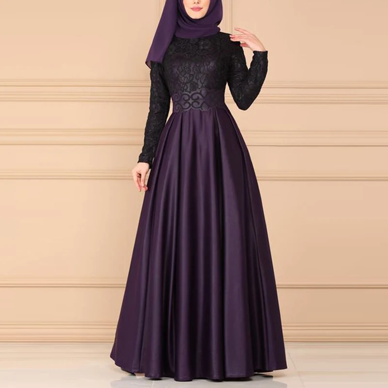 MISSJOY Musulmaņu Sieviešu Abaya Kleita Sadalīt Mežģīnes Vintage arābu Kimono Jubah Dubaija Elegants Islāma Apģērba Femme Drēbes S-5XL Платье