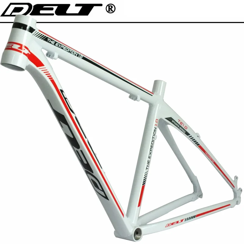 MTB Kalnu velosipēds Velosipēdu rāmi 26 x 17 collu AL6069 Par velosipēdu austiņas 44*55mm glancēts balts sarkans Piederumi