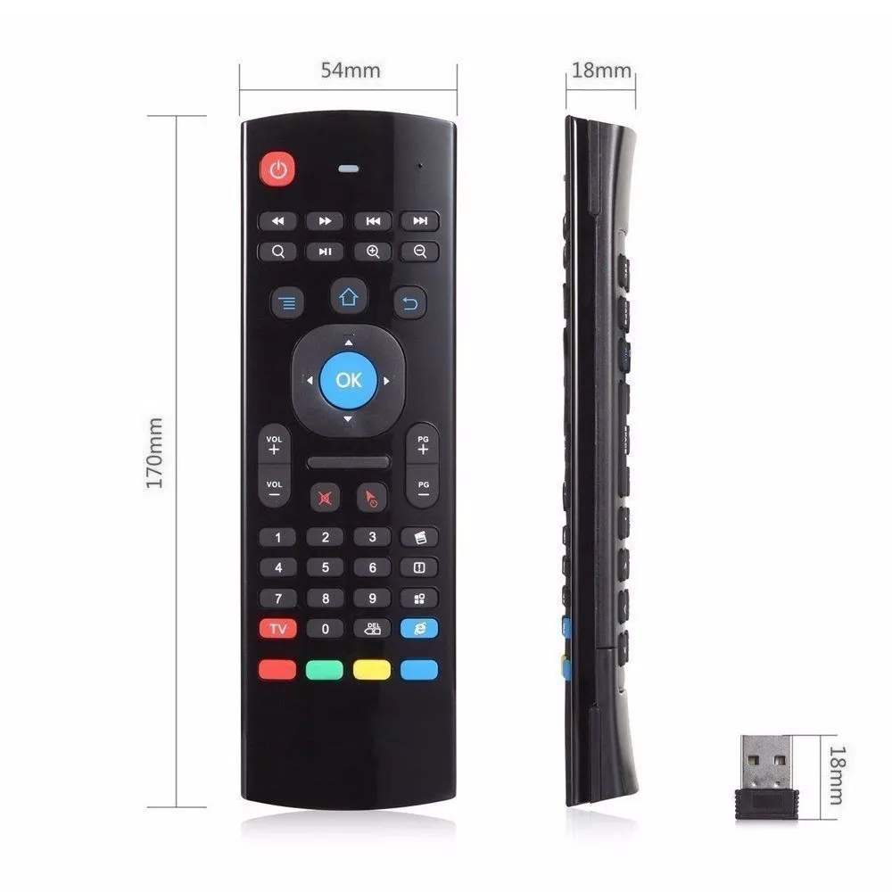 MX3 Bezvadu Tastatūras T3 Smart Tālvadības pulti 2.4 G RF Backlit Gaisa Pele ar Balss Mikrofons X96 Tx3 H96 Android TV Box