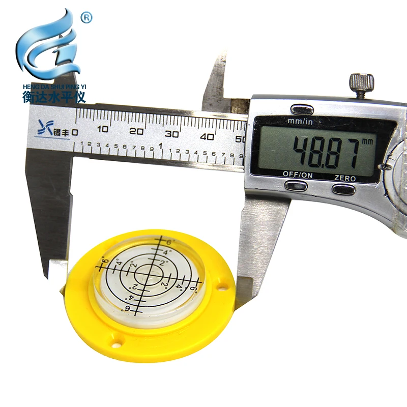 Mēroga Kārtā Garu Līmeņa Burbuļu Inclinometer Līmeņa Mērīšanas Instrumenta Izmērs 49*10mm