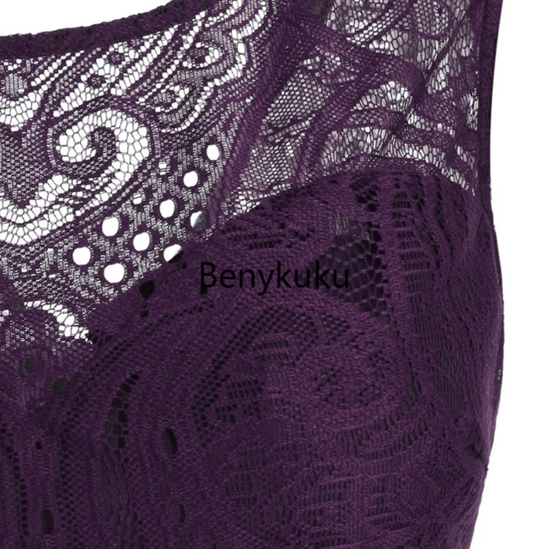 Mīļotā Mežģīnes Violeta Kleita Vintage Apģērbu Elegants Sieviešu Apģērbu 2020. Gada Vasaras V Atpakaļ, Augsts, Zems, Hem Midi Puse Kleitas Vestidos