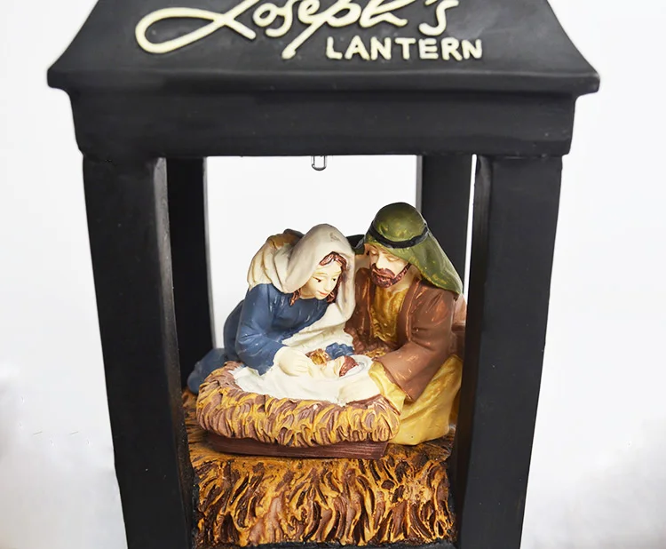 Nakts Apgaismojums, LED Jēzus Kristus Dāvanas Sveķu Amatniecības Meistaru Kristiešu Dāvanas Ziemassvētku Dāvanas Jēzus Dzimšanas Stendos Apdare