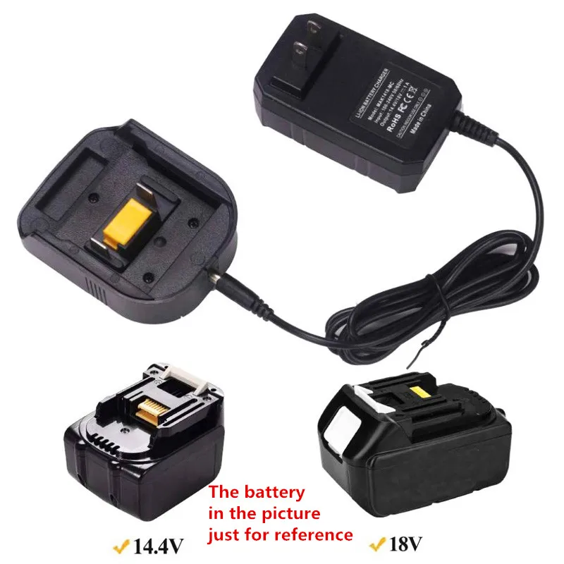 Nomaiņas Lādētājs Makita BL1430 BL1830 14,4 V 18V Litija Akumulatoru Lādētāju, ES Spraudņa Versiju Kompakts Dizains, viegli pārnēsājams