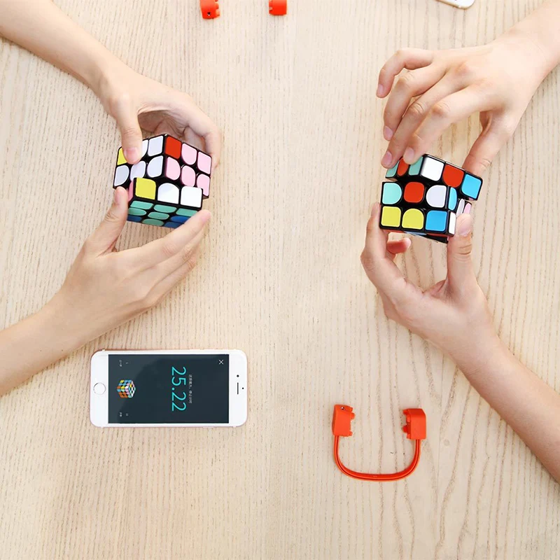 Origianl Youpin Giiker Super Gudru Cube Remote App comntrol Profesionālās Magic Cube Puzzles, Krāsains Izglītības Rotaļlietas, H20